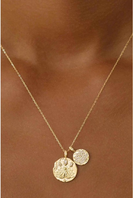 MY SOUL IS PEACEFUL NECKLACE (18K GOLD VERMEIIL)