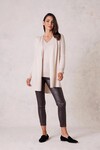 PURE CASHMERE DRAPE CARDIGAN (STONE MARLE)