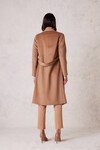 HALSTON WOOL COAT (TAN)