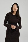 THE CLEO DRESS (CHOCOLATE/BLACK)