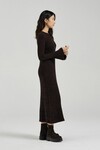 THE CLEO DRESS (CHOCOLATE/BLACK)