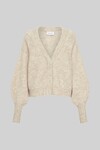 THE AGNES MOHAIR BLEND CARDIGAN (OATMEAL MARLE)