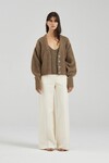 THE AGNES MOHAIR BLEND CARDIGAN (NUTMEG MARLE)