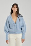 THE AGNES MOHAIR BLEND CARDIGAN (BLUE MARLE)
