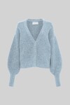 THE AGNES MOHAIR BLEND CARDIGAN (BLUE MARLE)