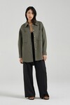 THE INES SHIRT JACKET (MOSS WOOL)