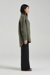 THE INES SHIRT JACKET (MOSS WOOL)