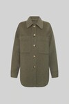 THE INES SHIRT JACKET (MOSS WOOL)