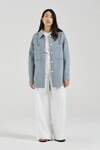 THE INES SHIRT JACKET (BLUE WOOL)