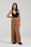 THE WIDE LEG TROUSERS (CHESTNUT LINEN)