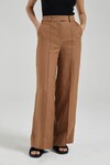 THE WIDE LEG TROUSERS (CHESTNUT LINEN)