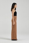 THE WIDE LEG TROUSERS (CHESTNUT LINEN)