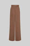 THE WIDE LEG TROUSERS (CHESTNUT LINEN)