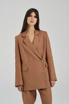 THE ODETTE BLAZER (CHESTNUT LINEN)