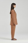 THE ODETTE BLAZER (CHESTNUT LINEN)