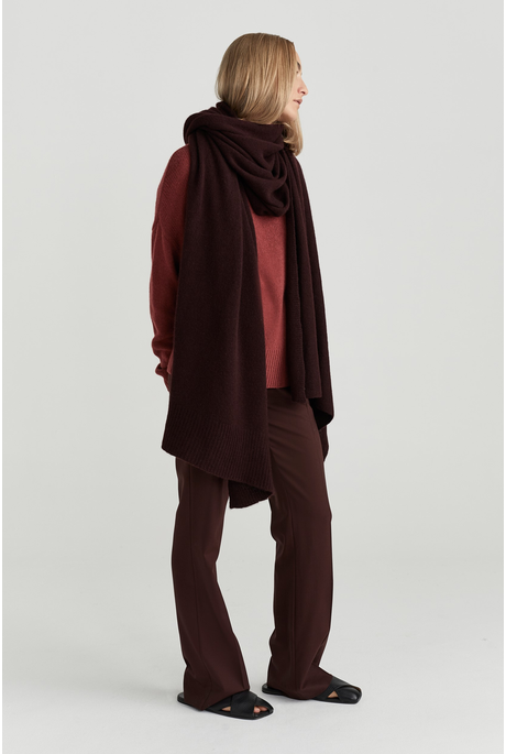 GENEVA CASHMERE SCARF (CLARET)