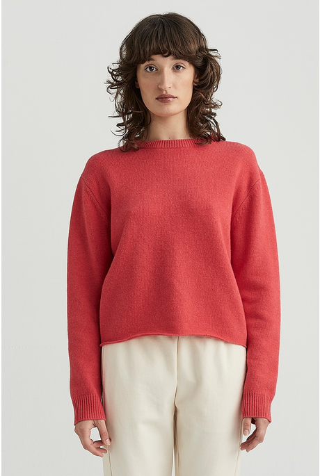 DURA MERINO SWEATER (POMEGRANATE)