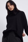 FUNNEL NECK JUMPER (BLACK)