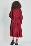 PLEAT & GREET DRESS (WINTER BERRY)