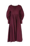 PLEAT & GREET DRESS (WINTER BERRY)