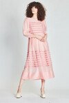 FRILL STEAM AHEAD DRESS (BLUSH)