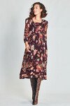 JUST MY TUCK DRESS (AUBERGINE FLORAL)