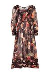 JUST MY TUCK DRESS (AUBERGINE FLORAL)