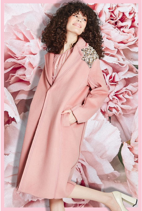 SWEET SEAMS COAT (DUSKY ROSE)