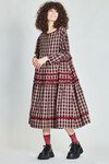 APHRODITE'S NIGHTY DRESS (BURGUNDY CHECK)