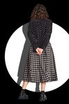 ROUND & ROUND WE BOW SKIRT (BLACK CHECK)