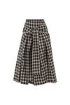 ROUND & ROUND WE BOW SKIRT (BLACK CHECK)