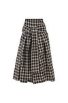 ROUND & ROUND WE BOW SKIRT (BLACK CHECK)