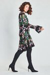 FRILLED ABOUT IT TUNIC (BLACK FLORAL)