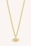 EYE OF INTUITION NECKLACE (18K GOLD VERMEIL)