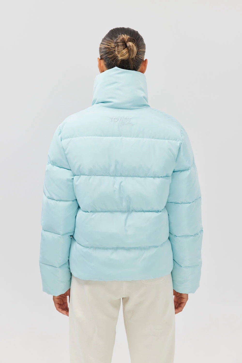 Toast Society Jupiter Puffer Jacket Aqua | Lynn Woods