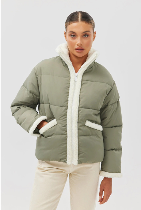 STARLETTE PUFFER JACKET (SAGE)