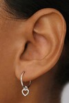 PURE LOVE HOOP EARRINGS (STERING SILVER)