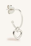 PURE LOVE HOOP EARRINGS (STERING SILVER)