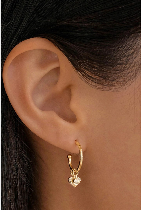 MY SAFEST PLACE HOOP EARRINGS (18K GOLD VERMEIL)