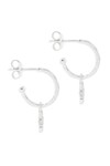 STARLIGHT HOOP EARRINGS (STERLING SILVER)