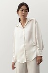 DOMINIQUE SILK SHIRT (CREAM)