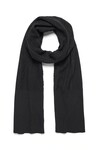 MERINO CABLE SCARF (BLACK)