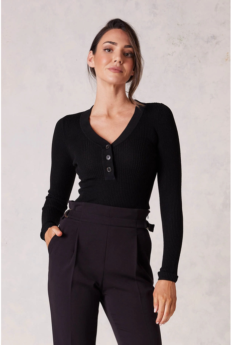 ELSA MERINO JUMPER (BLACK)