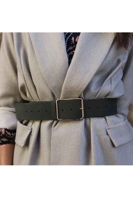 SUEDE BELT (KHAKI)