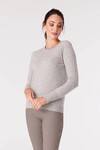 PURE CASHMERE CREW JUMPER (GREY MARLE)