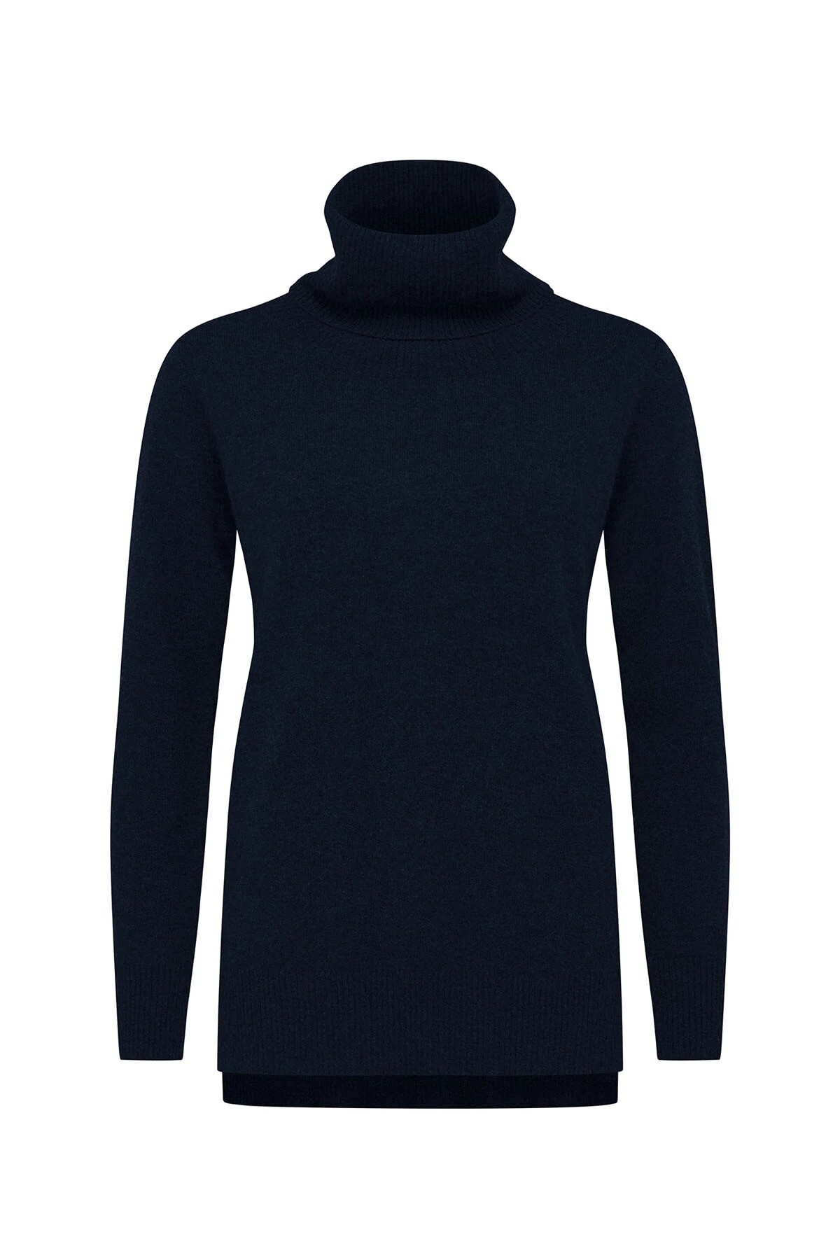 PURE CASHMERE COWL NECK JUMPER NAVY CABLE MELBOURNE AUTUMN WINTER 22 Boxing Day Sale