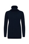 PURE CASHMERE COWL NECK JUMPER (NAVY)