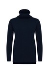 PURE CASHMERE COWL NECK JUMPER (NAVY)