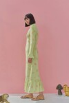 CLEMENTINE MIDI DRESS (GREEN FLORAL)