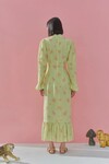 CLEMENTINE MIDI DRESS (GREEN FLORAL)